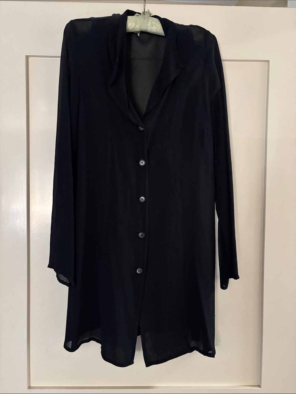Roni Rabl Black Long-Sleeve Button-Down Shirt